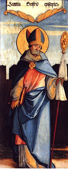 Saint Godfrey or Geoffroy, Bishop of Amiens