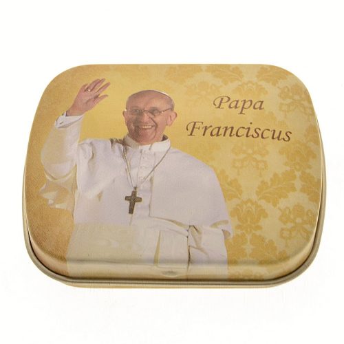 Scatoletta con rosario "Papa Francesco"